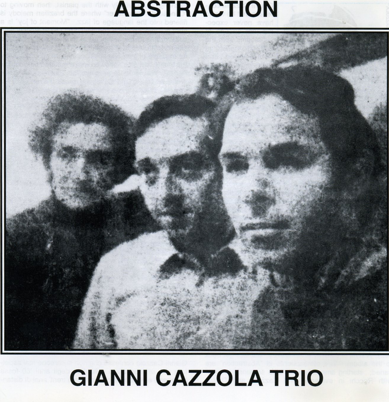 Gianni Cazzola Trio / Abstraction